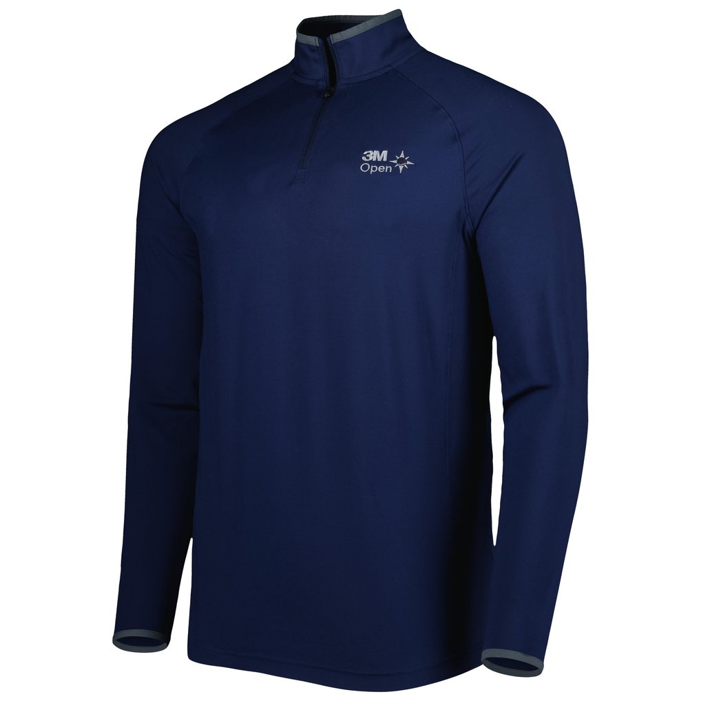 3M Open Under Armour T2 Green Raglan Quarter-Zip Jacket - Navy