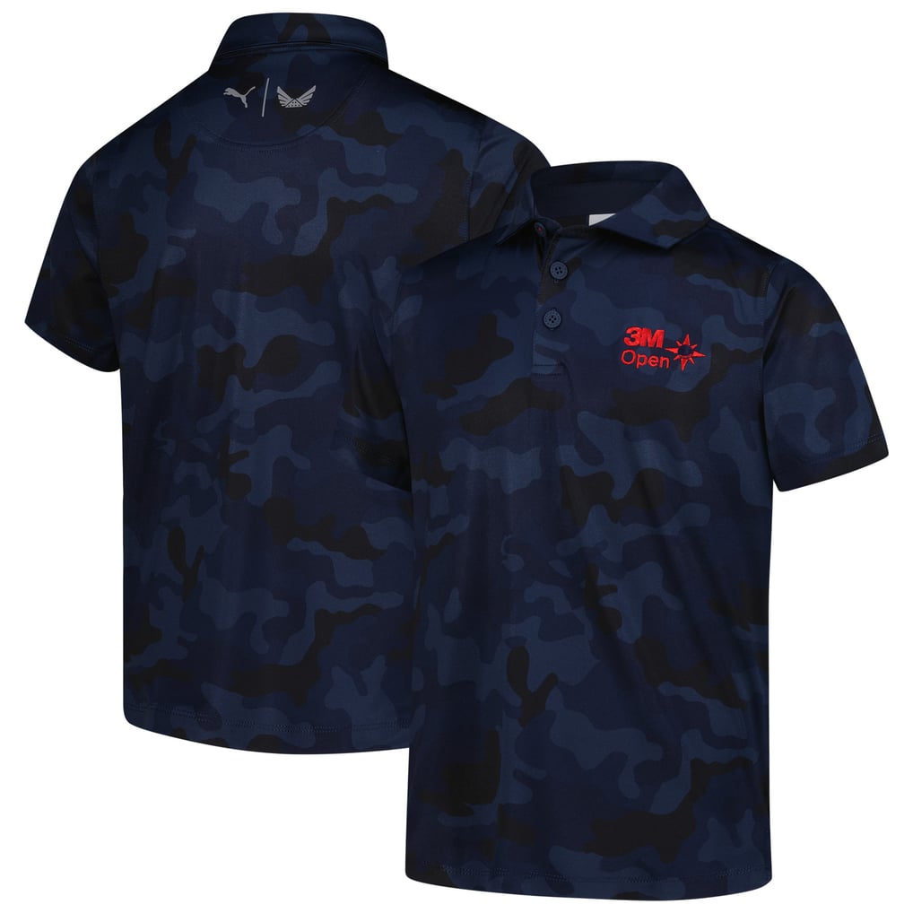 3M Open Puma Youth MATTR Volition Camo Polo - Navy