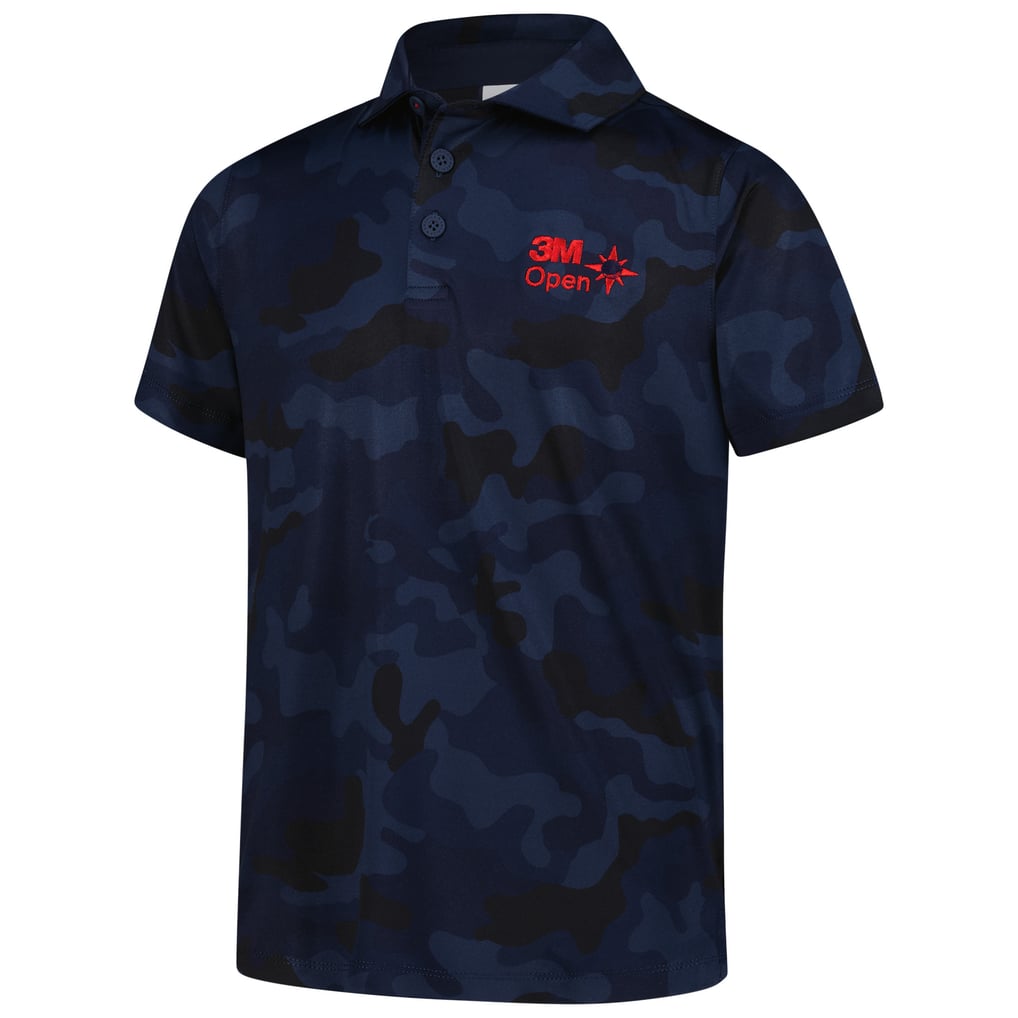 3M Open Puma Youth MATTR Volition Camo Polo - Navy