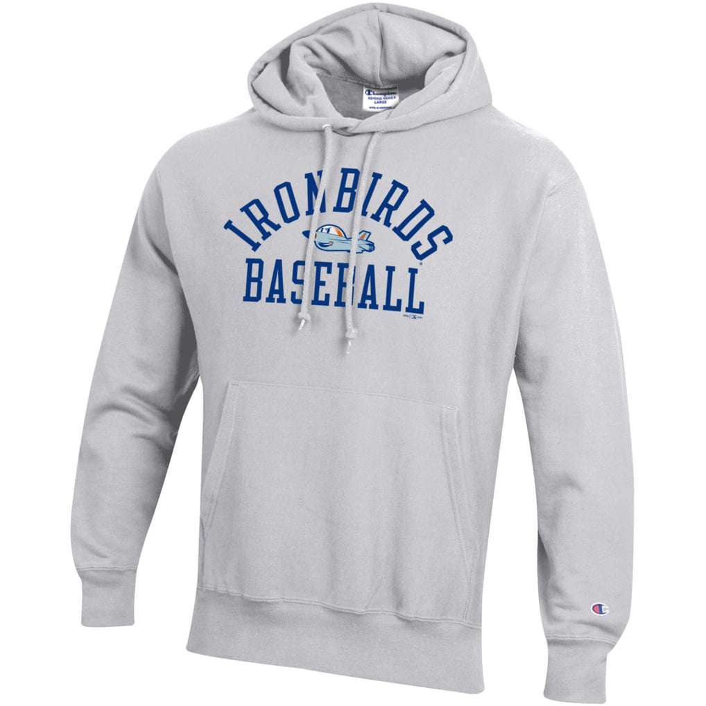Aberdeen IronBirds Champion Baseball Reverse Weave Pullover Hoodie - Gray