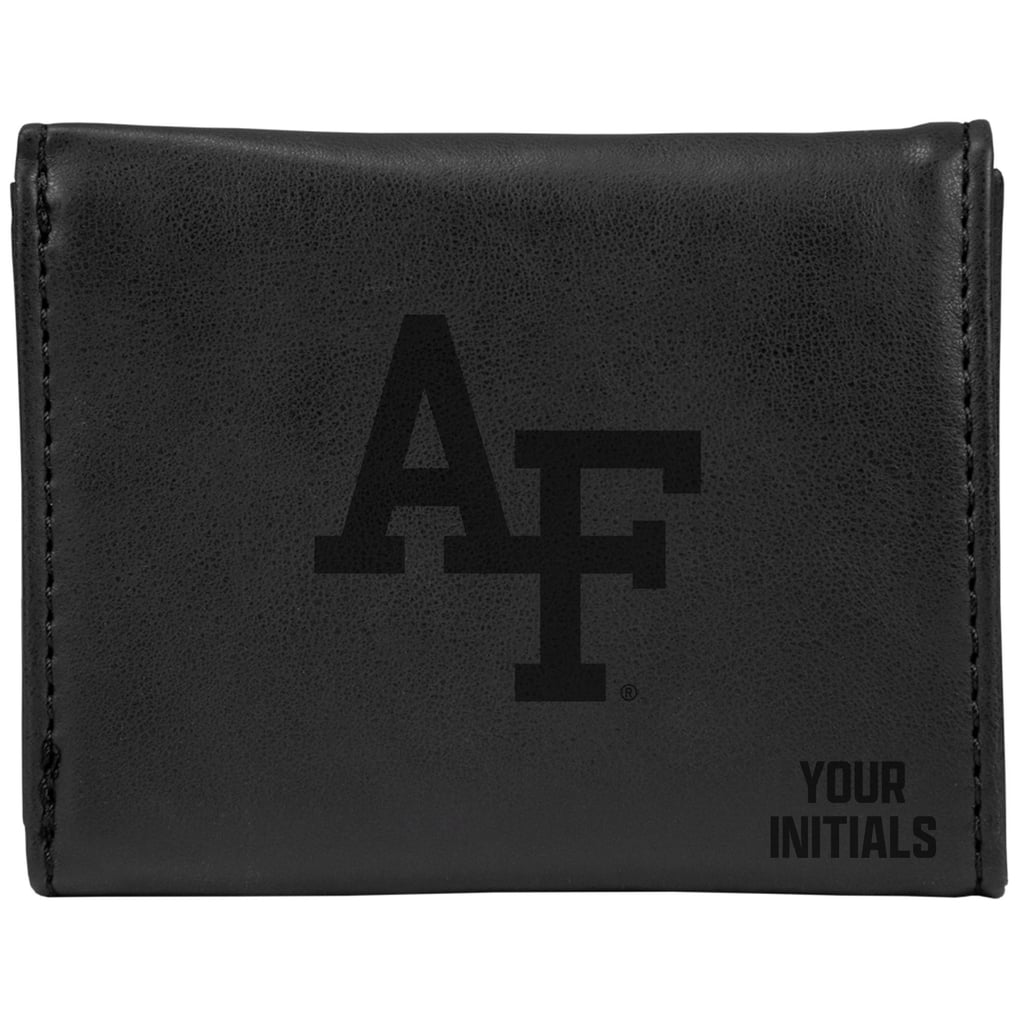 Air Force Falcons Personalized Trifold Wallet - Black