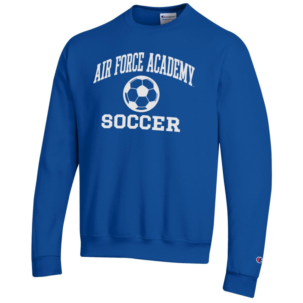 Air Force Falcons Champion Soccer Icon Powerblend Pullover Sweatshirt - Royal