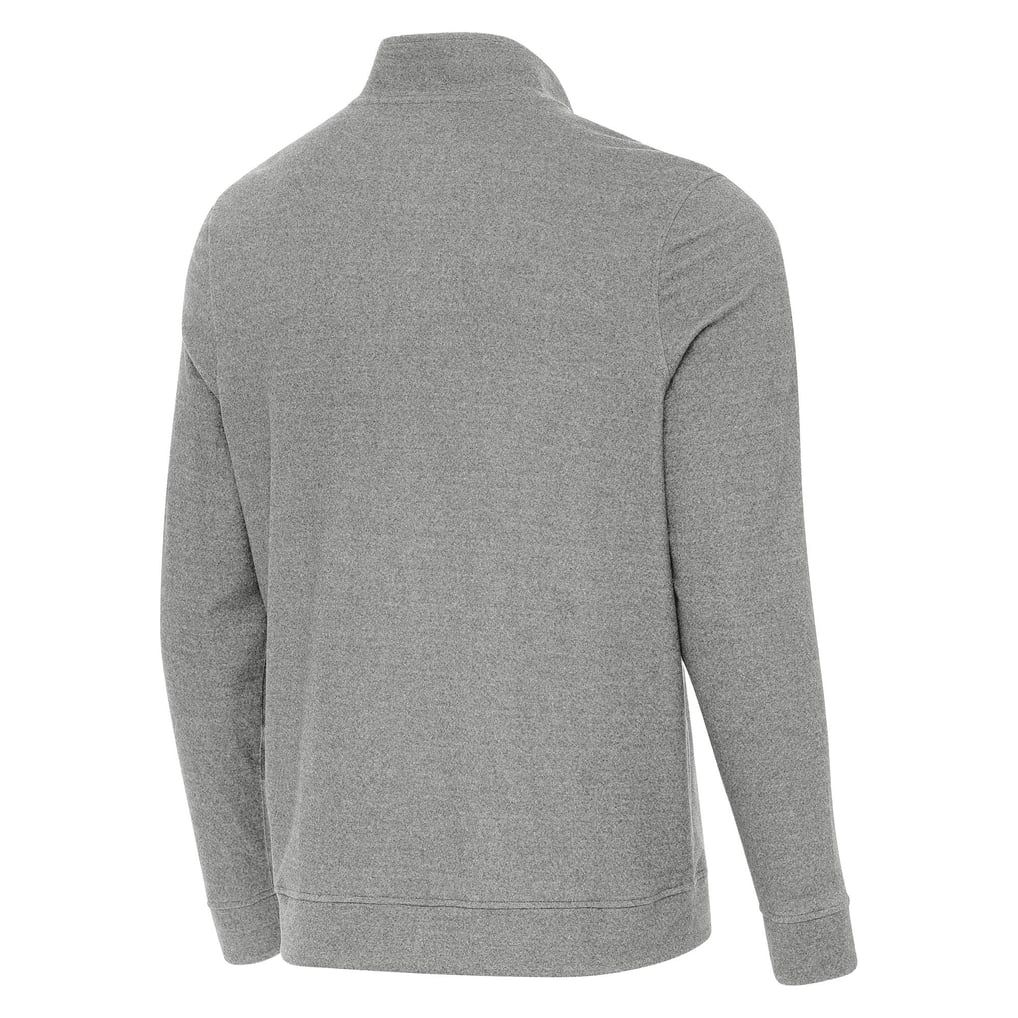 Air Force Antigua Subtle Quarter-Zip Pullover - Heather Gray