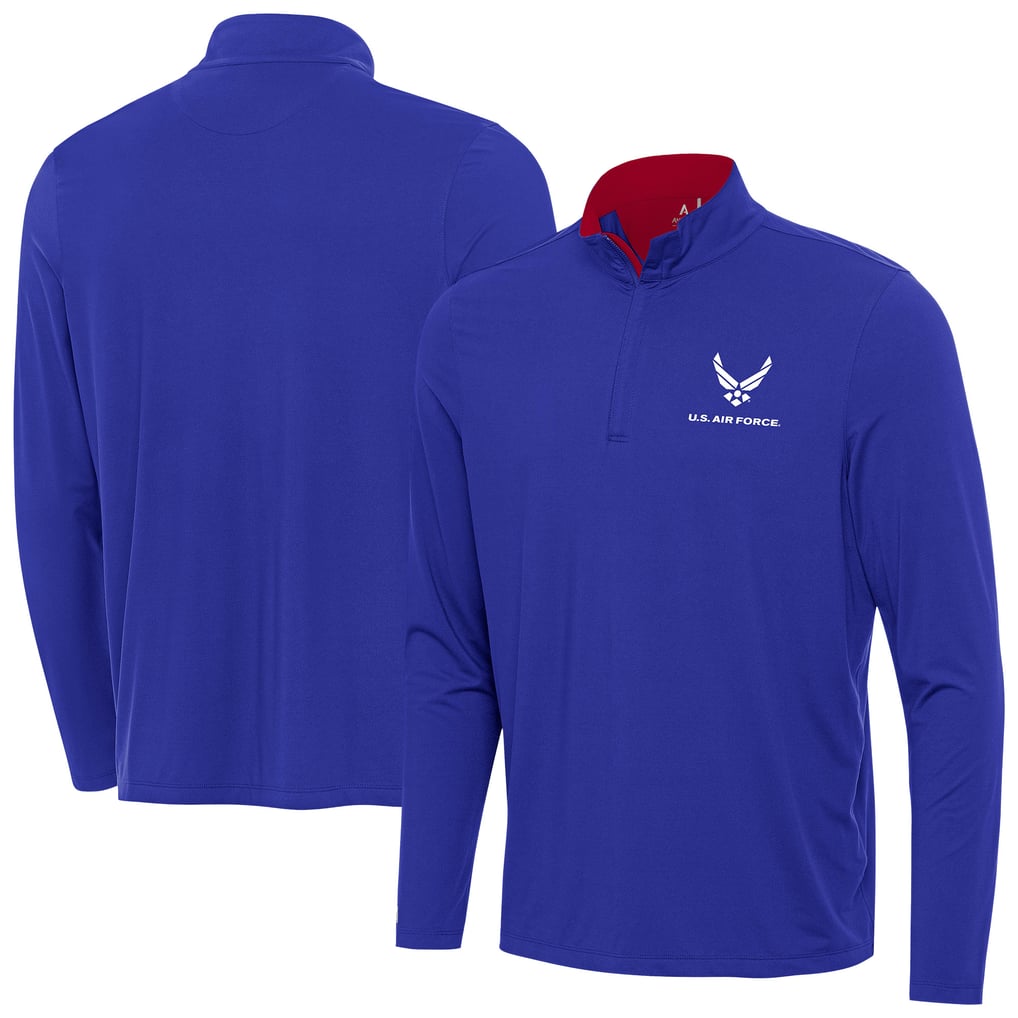Air Force Antigua Content Quarter-Zip Pullover - Royal