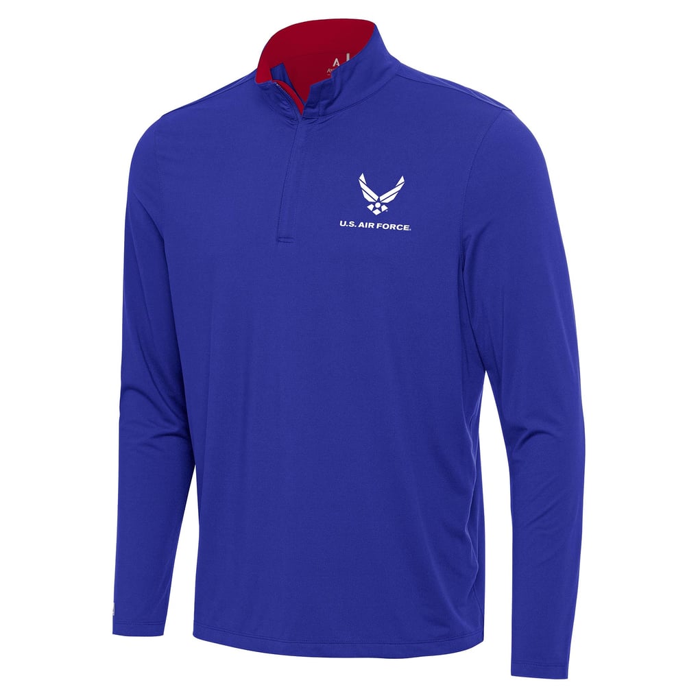 Air Force Antigua Content Quarter-Zip Pullover - Royal