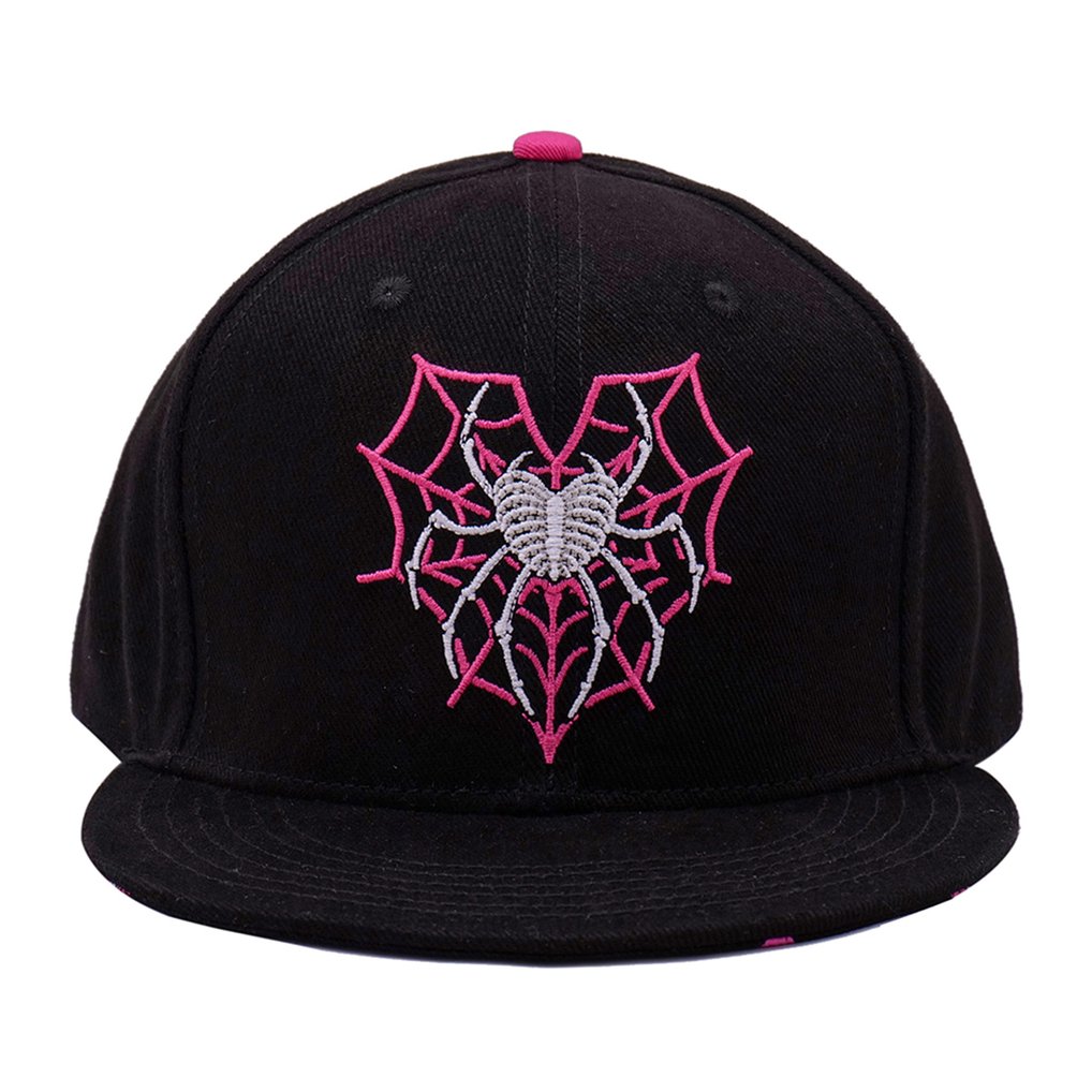 AJ Lee Spider Logo Snapback Hat - Black