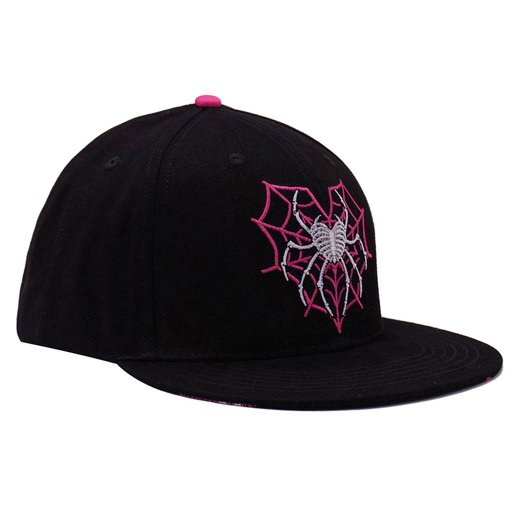 AJ Lee Spider Logo Snapback Hat - Black