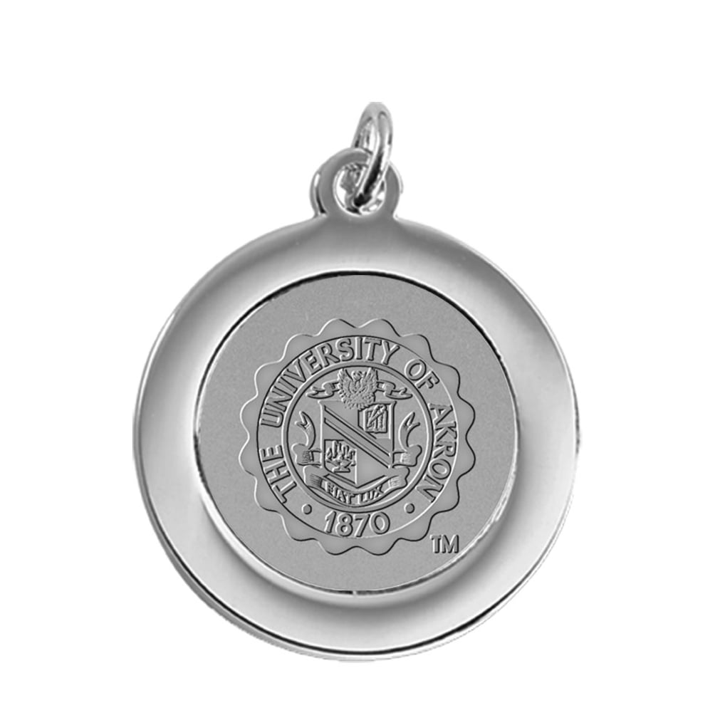 Akron Zips Team Pendant - Silver