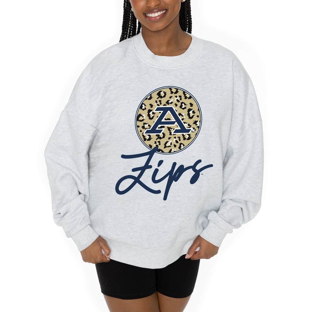Akron Zips Gameday Couture Women's Premium Fleece Pullover Sweatshirt - Ash
