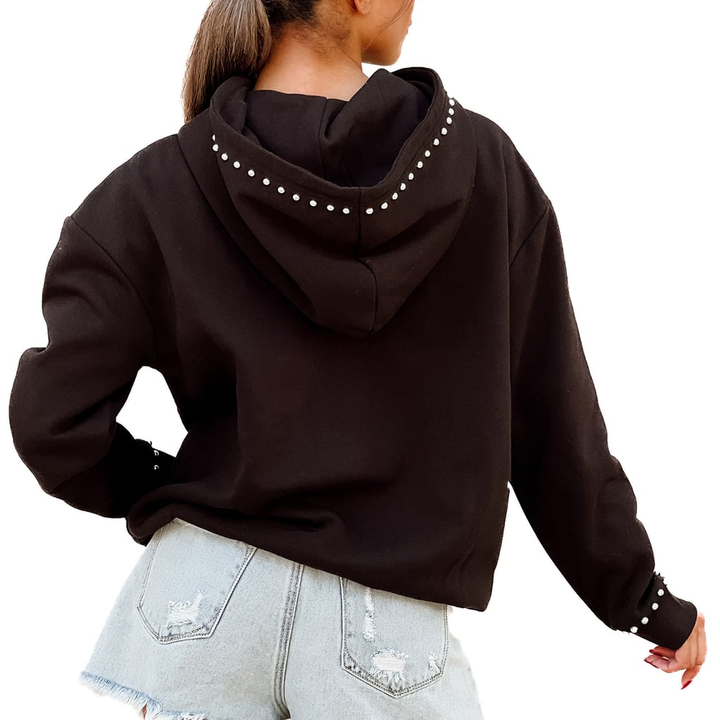  Akron Zips Gameday Couture Women's Studded Pullover Hoodie - Black