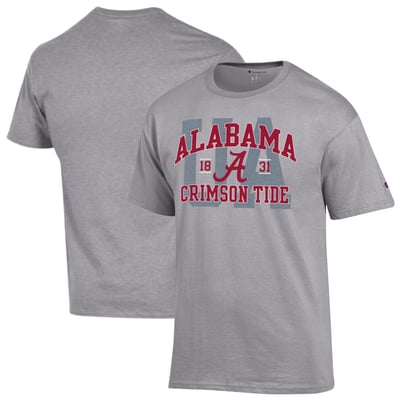 Alabama Crimson Tide Champion Varsity T-Shirt - Heather Gray