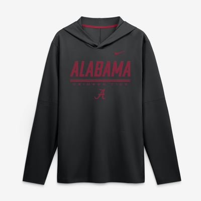 Alabama Crimson Tide Nike 2026 Sideline Hooded Top - Black