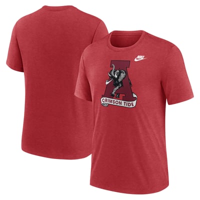 Alabama Crimson Tide Nike Blitz Legacy Primary Tri-Blend T-Shirt - Crimson