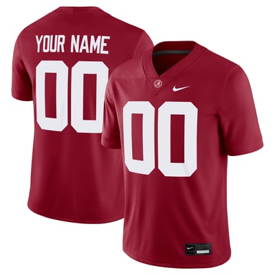 Alabama Crimson Tide Nike Custom Football Game Jersey - Crimson