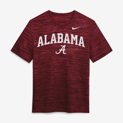  Alabama Crimson Tide Nike Primetime Arch Logo Velocity Dri-FIT T-Shirt - Crimson