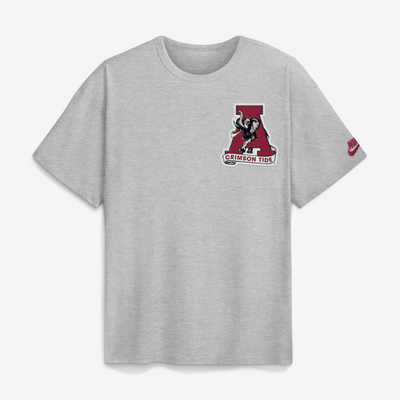 Alabama Crimson Tide Nike Legacy Logo Max90 T-Shirt - Heather Gray
