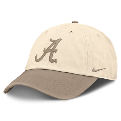 Alabama Crimson Tide Nike Two-Tone Club Adjustable Hat - Natural/Khaki