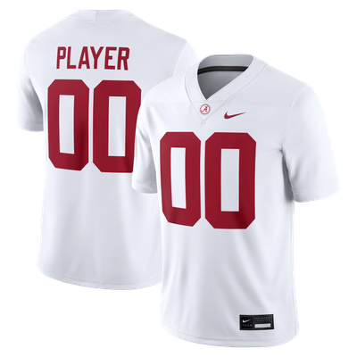  Alabama Crimson Tide Nike NIL Pick-A-Player Game Jersey - White