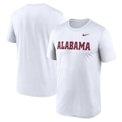 Alabama Crimson Tide Nike Primetime Legend Wordmark T-Shirt - White