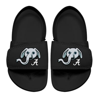 Alabama Crimson Tide ISlide Toddler Mascot Slide Sandals - Black