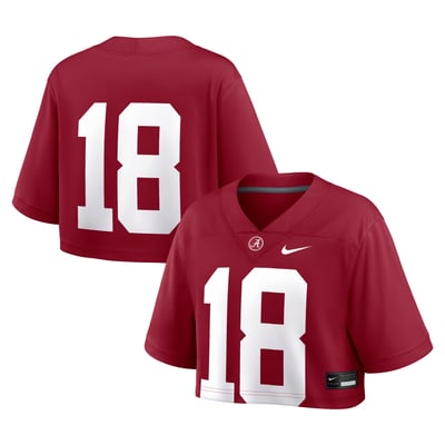 Alabama Crimson Tide Nike Women's Game Crop Top Jersey - Crimson