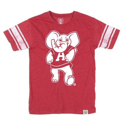 Alabama Crimson Tide Wes & Willy Youth Football Jersey T-Shirt - Crimson