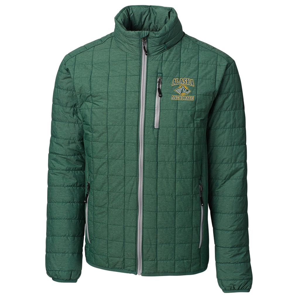 Alaska Anchorage Seawolves Cutter & Buck Full-Zip Rainier Jacket - Green
