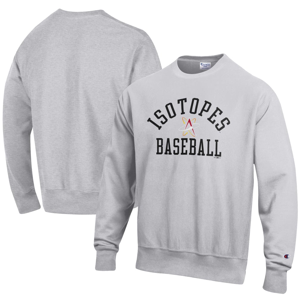 Albuquerque Isotopes Champion Baseball Reverse Weave Pullover Sweatshirt - Gray