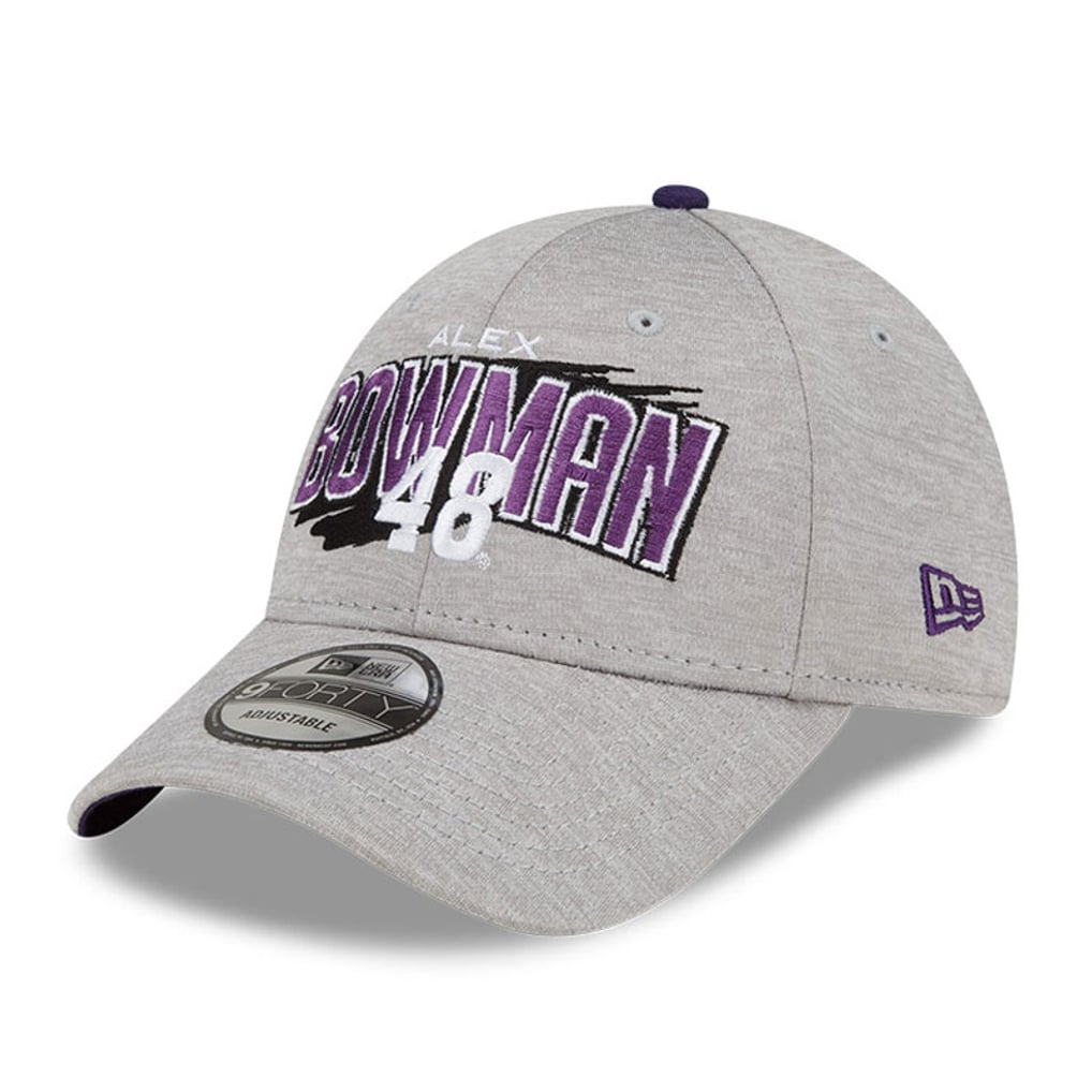 Alex Bowman New Era Name Splash 9FORTY Snapback Adjustable Hat - Gray