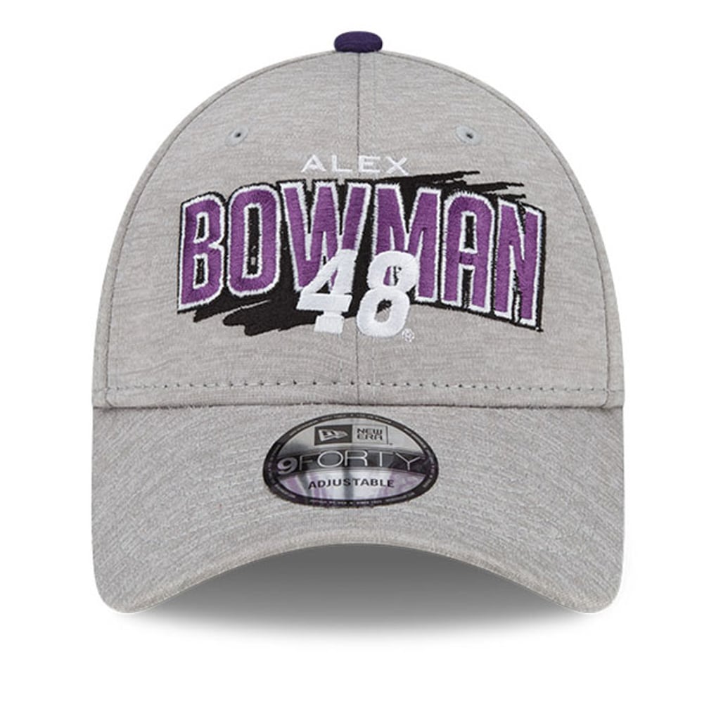 Alex Bowman New Era Name Splash 9FORTY Snapback Adjustable Hat - Gray