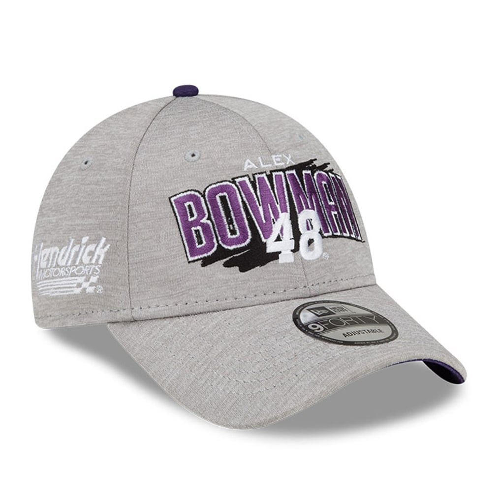 Alex Bowman New Era Name Splash 9FORTY Snapback Adjustable Hat - Gray