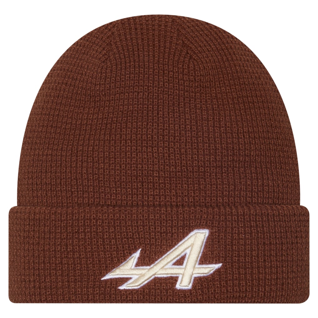  Alpine New Era Waffle Cuffed Knit Hat - Brown