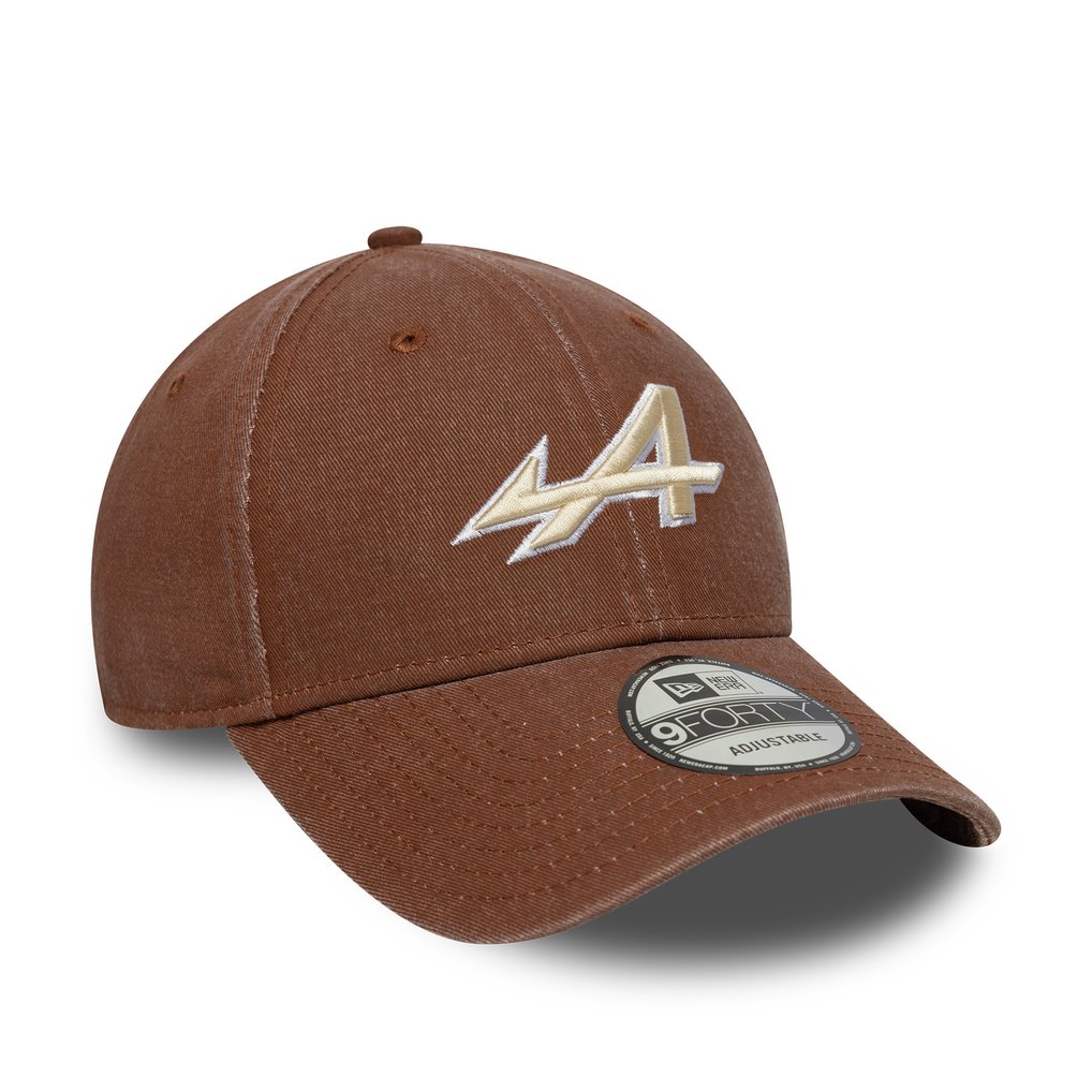  Alpine New Era Washed 9FORTY Adjustable Hat - Brown