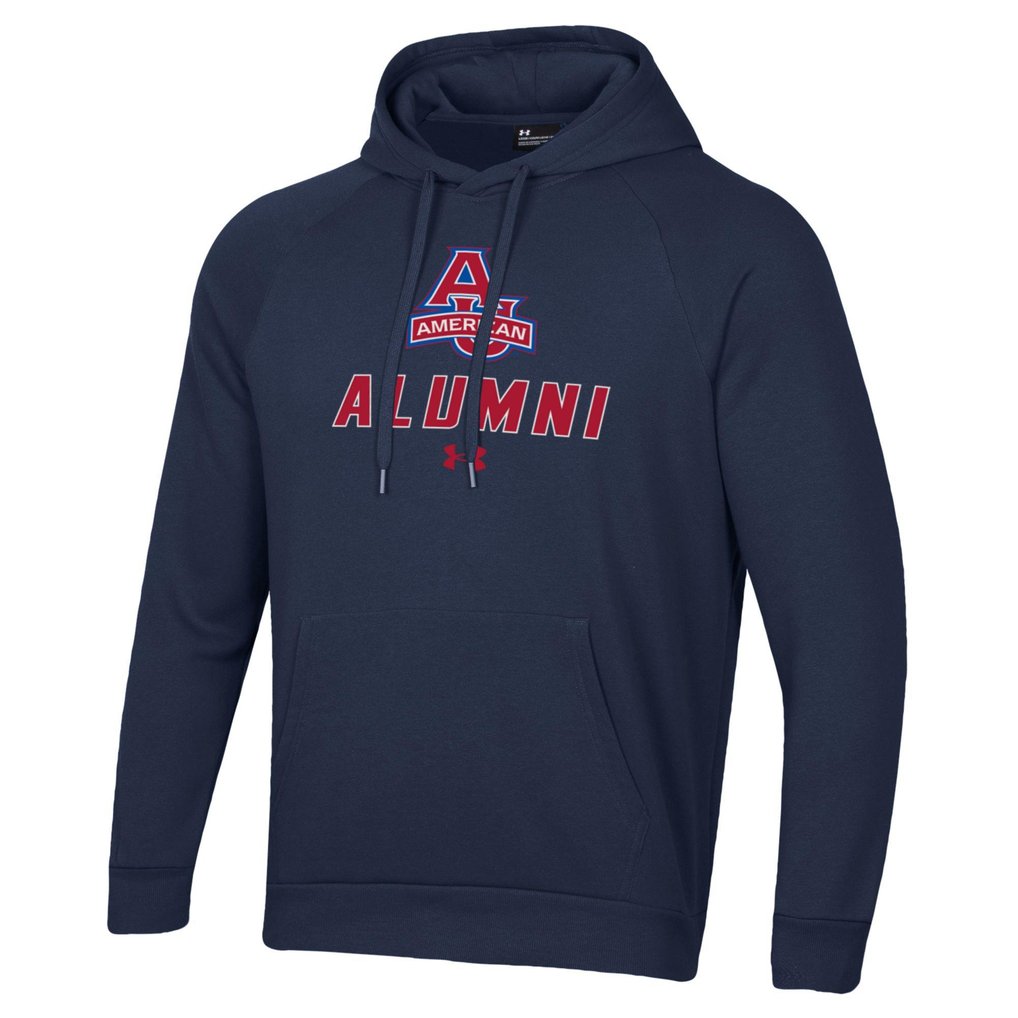 American University Eagles Under Armour Alumni Rival Fleece Pullover Hoodie - Navy