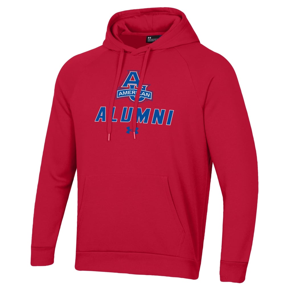 American University Eagles Under Armour Alumni Rival Fleece Pullover Hoodie - Red