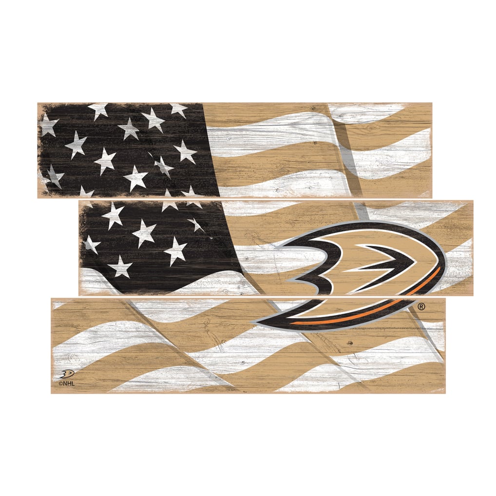 Anaheim Ducks 3-Plank Team Flag