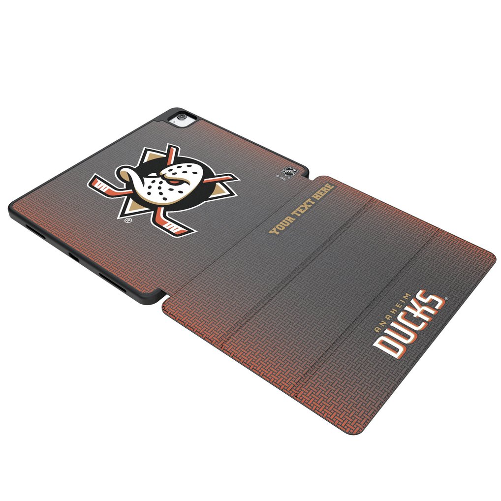 Anaheim Ducks Keyscaper Personalized Linen iPad Tablet Case