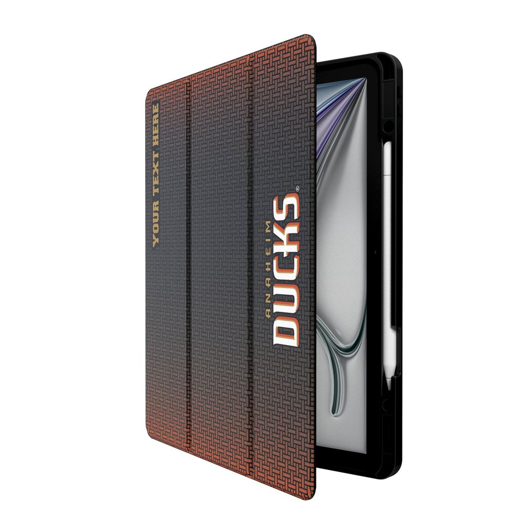 Anaheim Ducks Keyscaper Personalized Linen iPad Tablet Case