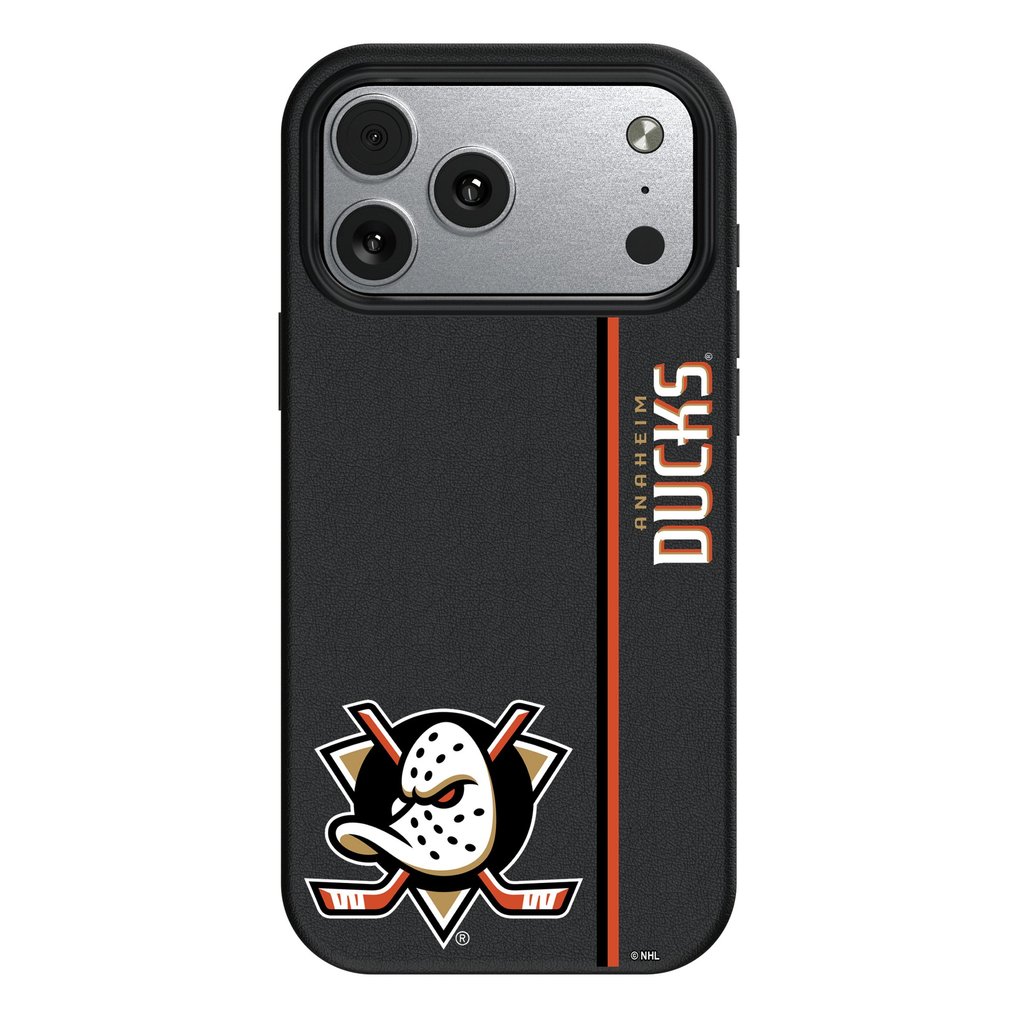 Anaheim Ducks Keyscaper Sidebar Magnetic iPhone Case - Black