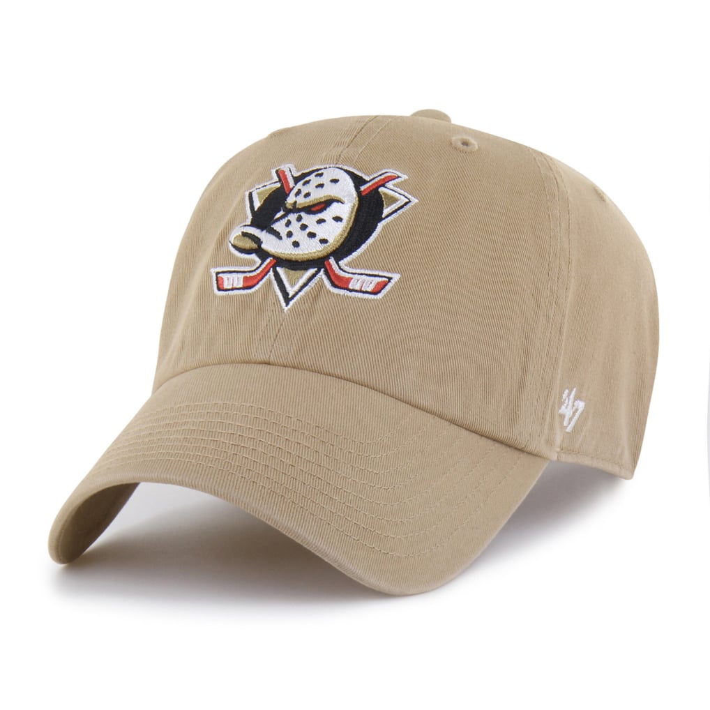  Anaheim Ducks '47 Logo Clean Up Adjustable Hat - Khaki