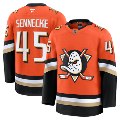 Beckett Sennecke Anaheim Ducks Fanatics Home Premium Jersey - Orange