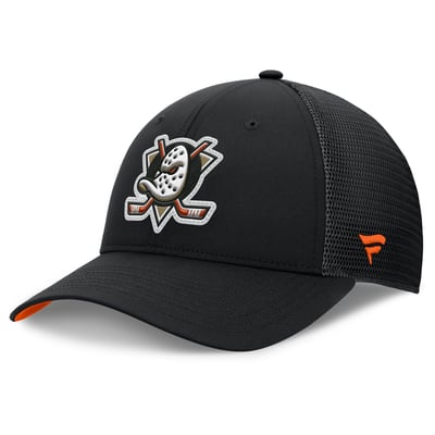 Anaheim Ducks Fanatics Authentic Pro Home Ice Trucker Adjustable Hat - Black