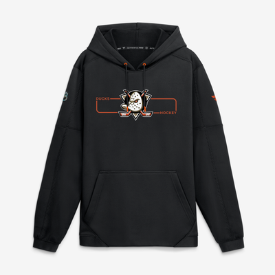 Anaheim Ducks Fanatics Authentic Pro Rink Fleece Pullover Hoodie - Black
