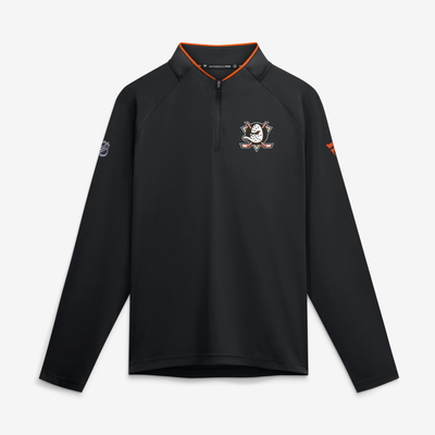 Anaheim Ducks Fanatics Authentic Pro Rink Lightweight Quarter-Zip Pullover - Black