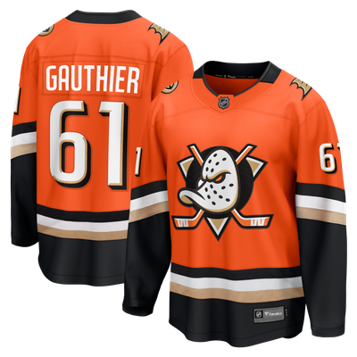 Cutter Gauthier Anaheim Ducks Fanatics Home Breakaway Jersey - Orange