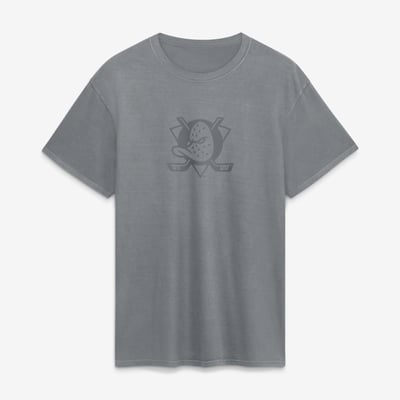 Anaheim Ducks Fanatics Core Beach Wash T-Shirt - Gray