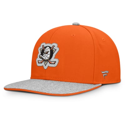 Anaheim Ducks Fanatics Fundamentals Loden Snapback Hat - Orange