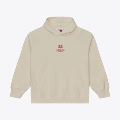 Anaheim Ducks Mitchell & Ness Core Essentials Hoodie - Cream
