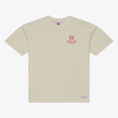 Anaheim Ducks Mitchell & Ness Core Essentials T-Shirt - Cream
