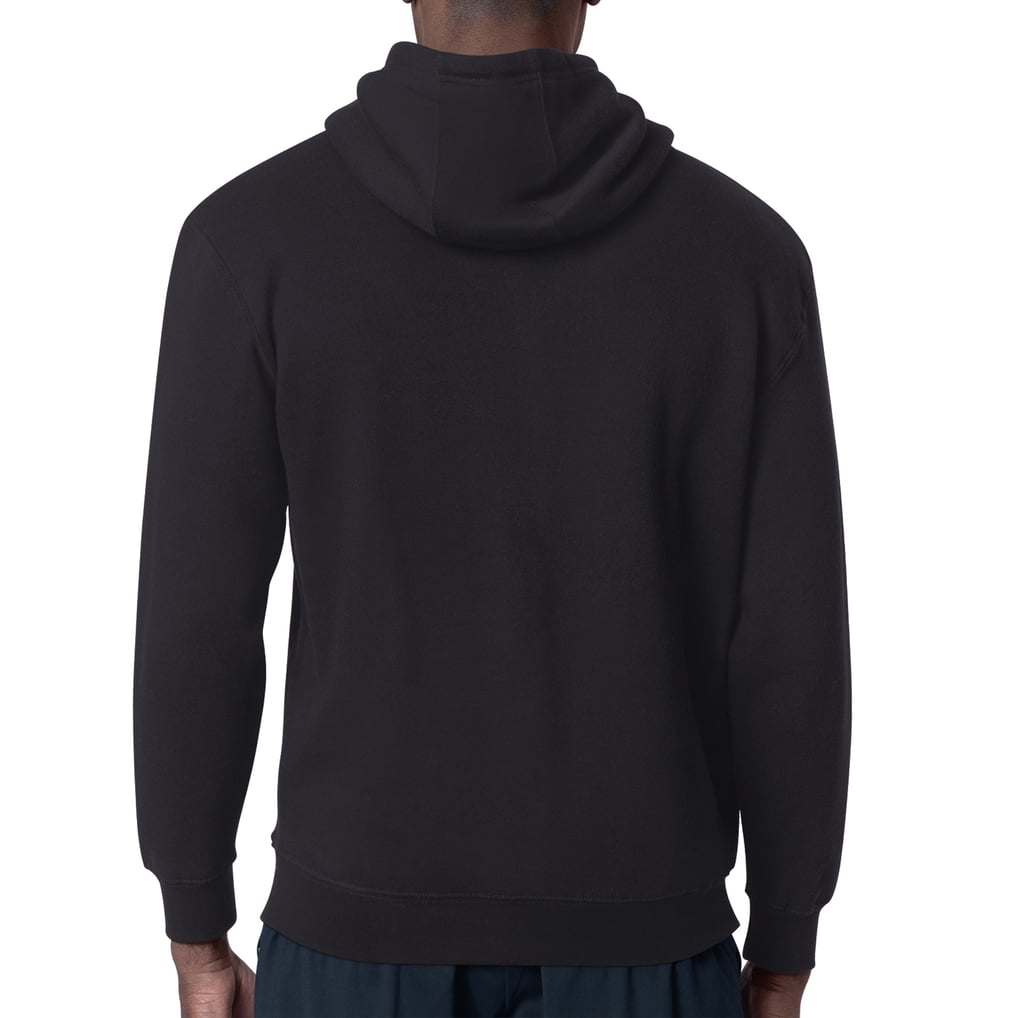 Anaheim Ducks Starter Mesh Look Team Name Logo Tri-Blend Pullover Hoodie - Black